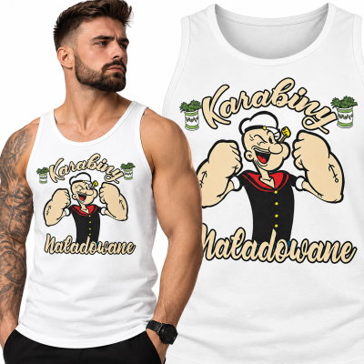 TANK TOP NA SIŁOWNIĘ KARABINY NAŁADOWANE